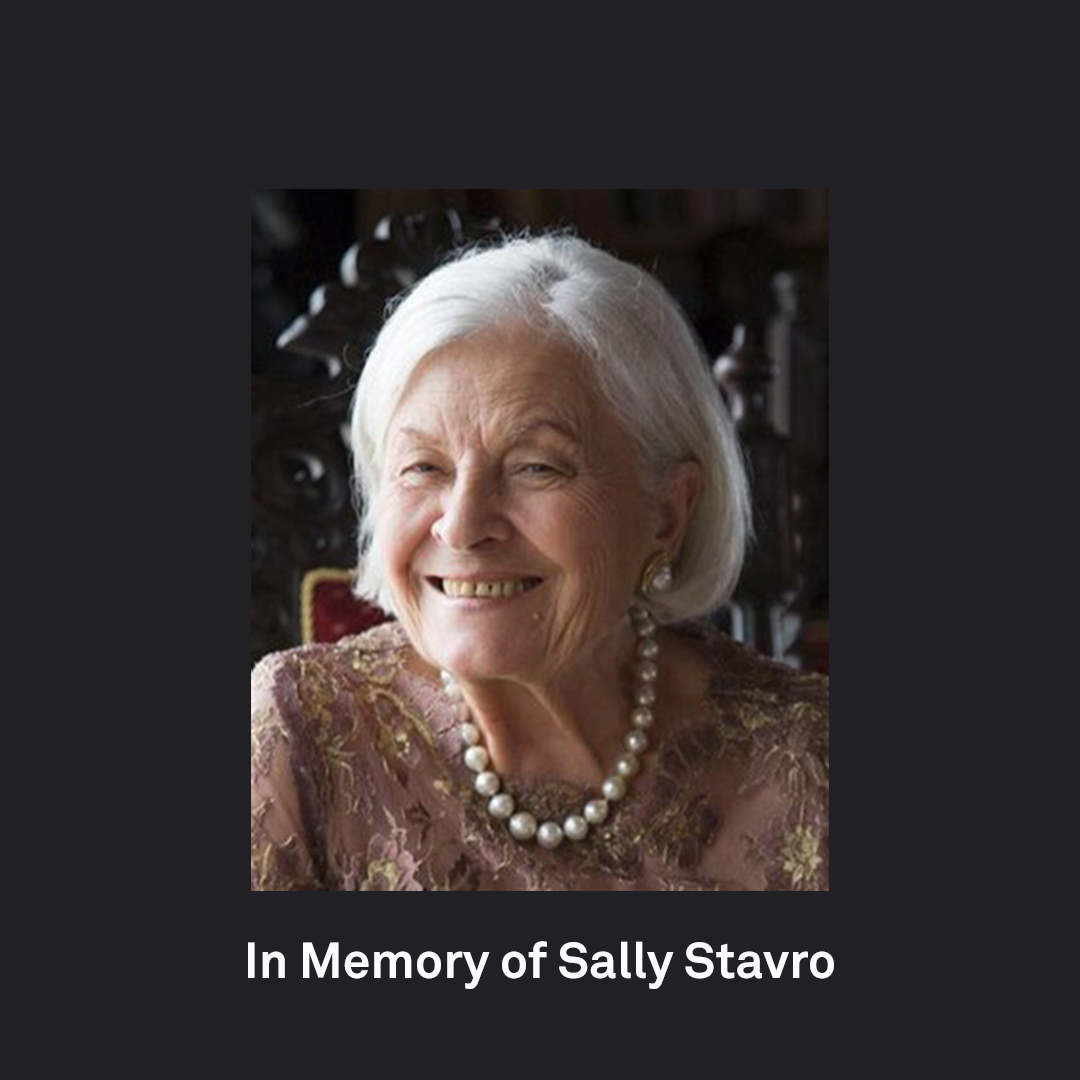 In Memory of Sally Stavro